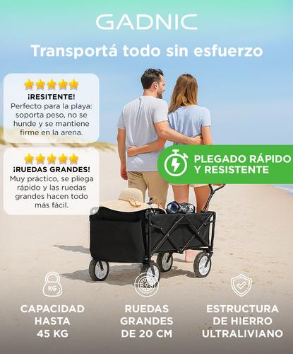 Carrito Plegable Multiuso Gadnic CTB7 Camping Playa - 1