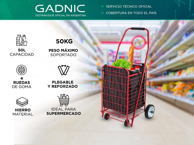 Carro Changuito de Compras Gadnic 4 Ruedas - 1