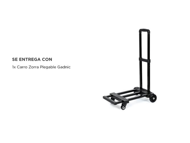  Carro Zorra Plegable Gadnic Con Extensible Capacidad 100 Kg Diablo De Carga - 5
