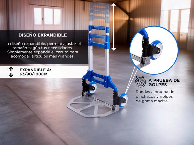 Carro Zorra Plegable Gadnic Hasta 70 Kg - 2