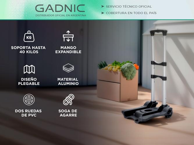Carro Zorra Plegable Hasta 40 Kg Reforzado Gadnic Cpk-40 - 1