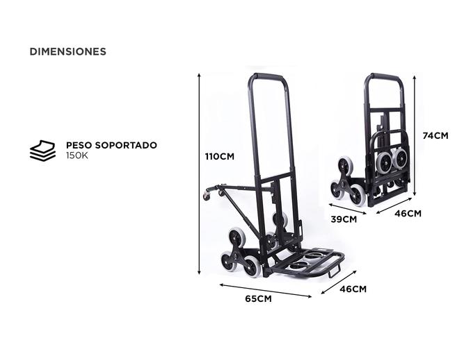 Carro Plegable Con Plataforma 150kg - 4