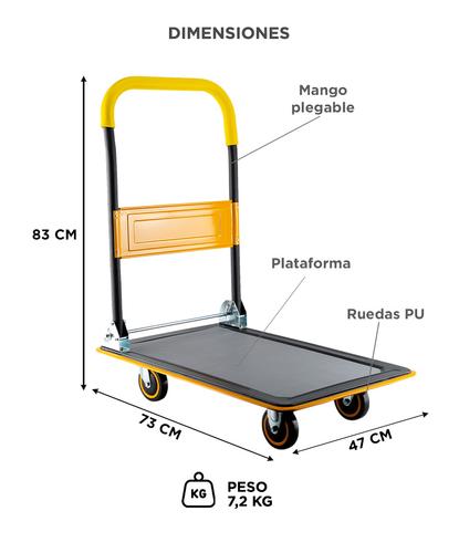 Carro Plegable Gadnic Con Plataforma - 4