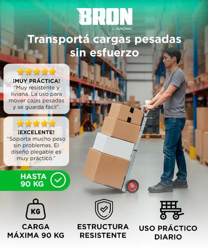 Zorra de Aluminio Bron By  Gadnic Plegable Capacidad Máxima 90 KG - 1