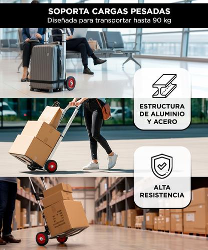 Zorra de Aluminio Bron By  Gadnic Plegable Capacidad Máxima 90 KG - 2