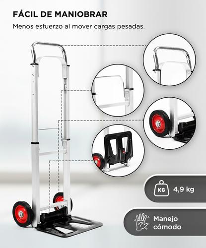 Zorra de Aluminio Bron By  Gadnic Plegable Capacidad Máxima 90 KG - 3