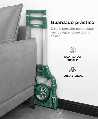 Carro Zorra Plegable Bron By Gadnic Carga Máxima 75 kg  - 4