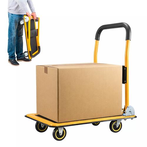 Carro Plegable Con Plataforma Gadnic Acero Reforzado Ruedas Giratorias Carga Pesada  - 0