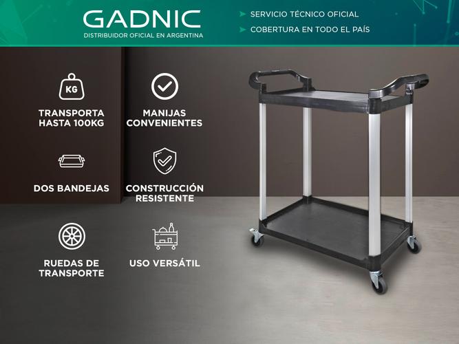 Carro Catering Gadnic Auxiliar 2 Bandejas - 1