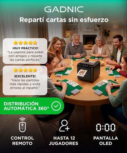 Máquina Automática Repartidora De Cartas Gadnic Con Control Remoto Recargable - 1