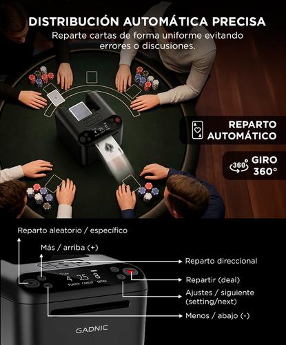Máquina Automática Repartidora De Cartas Gadnic Con Control Remoto Recargable - 2