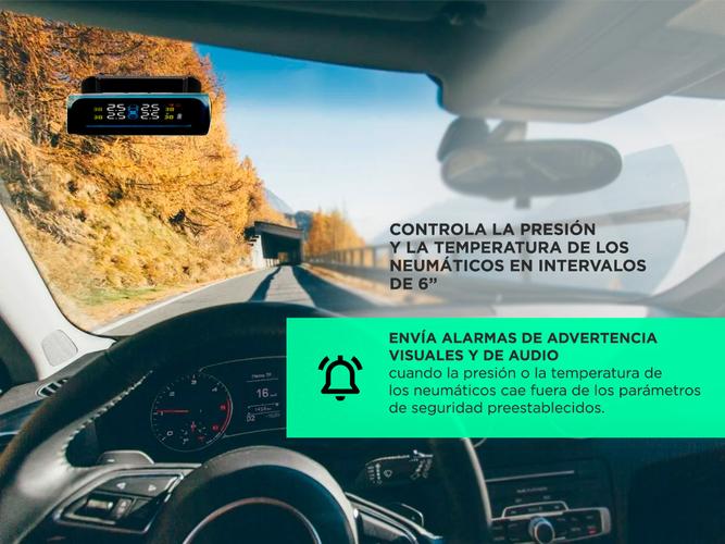 Monitor de presión de neumáticos Gadnic CS2 Carga de Energía Solar - 2
