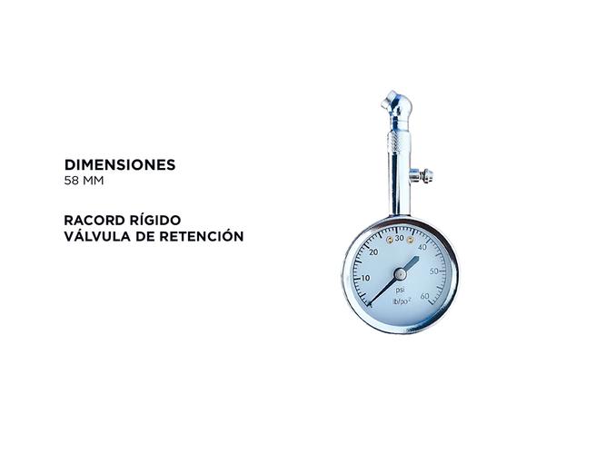 Medidor De Aire Gadnic Para Neumaticos Manometro 60psi  - 3