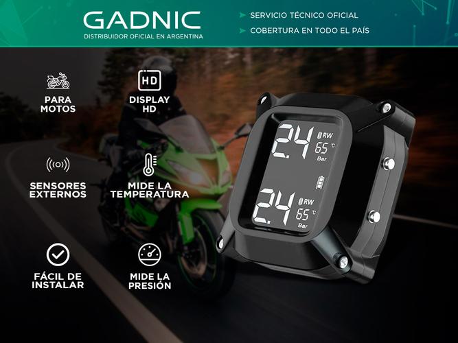 Tpms Sensor de Presión Y Temperatura Gadnic Con Sensores Externos Para Motos  - 1