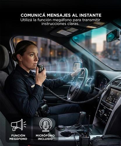 Sirena 100w 7 Sonidos Tono Alarma Moto Auto Policia Megafono - 3