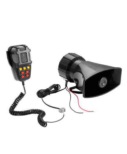 Sirena 100w 7 Sonidos Tono Alarma Moto Auto Policia Megafono - 6