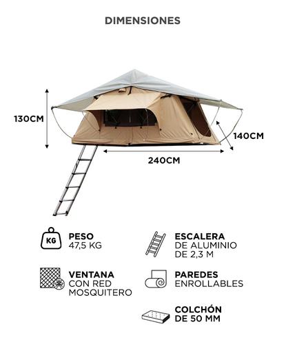 Carpa de Techo de Camioneta Gadnic Tent1 Para Camping - 5
