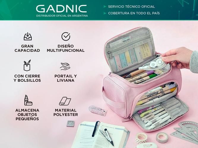 Cartuchera Escolar Gadnic con Gran Capacidad Multifuncional - 1