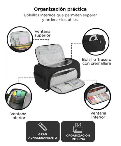 Cartuchera Escolar Gadnic con Gran Capacidad Multifuncional - 2