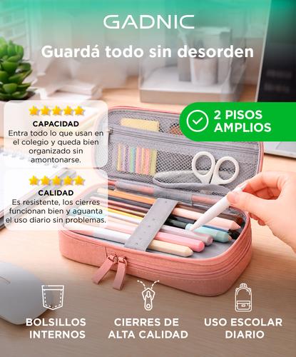 Cartuchera Escolar Gadnic 2 Pisos - 1
