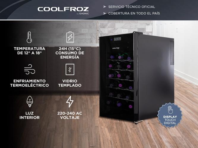 Cava De Vino Coolfroz WCTE0018 18 Botellas Termoelectrica Display Led - 1