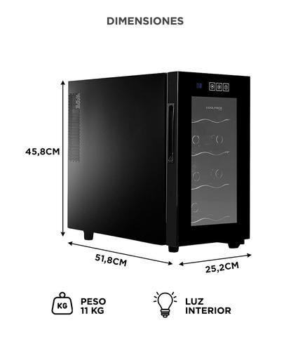 Cava De Vino Coolfroz WCTE0008 8 Botellas Termoelectrica Display Led - 5