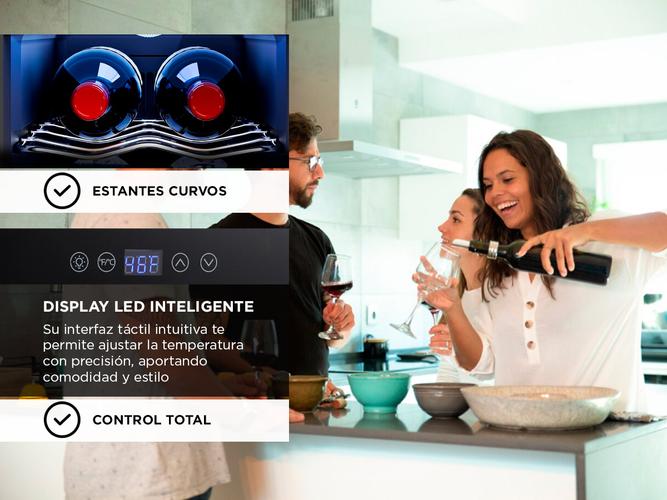 Cava De Vinos Ziyen Capacidad 6 Botellas Refrigeración Iluminación Interior LED  - 2