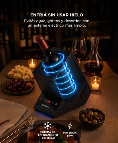 Cava Enfriadora De Botella Gadnic Individual Temperatura Ajustable 5 a 18 °C Botellas Diámetro 90 mm  - 2