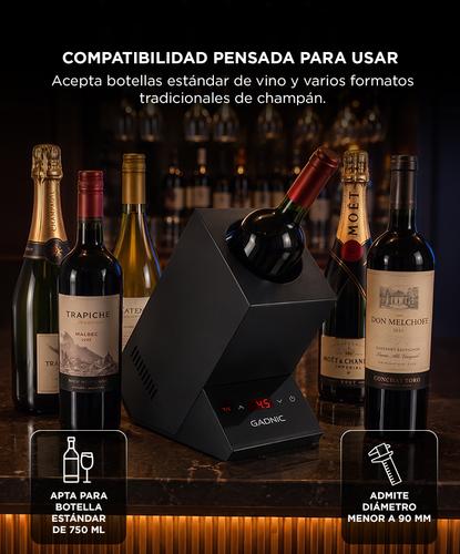 Cava Enfriadora De Botella Gadnic Individual Temperatura Ajustable 5 a 18 °C Botellas Diámetro 90 mm  - 4
