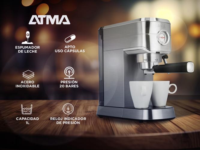 Cafetera Express Atma 1 Litro Ácero Inoxidable CEAT5418P - 1