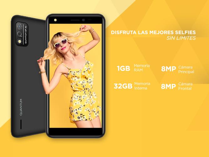 Celular Quantum UP32 Negro 32GB 1GB - 3