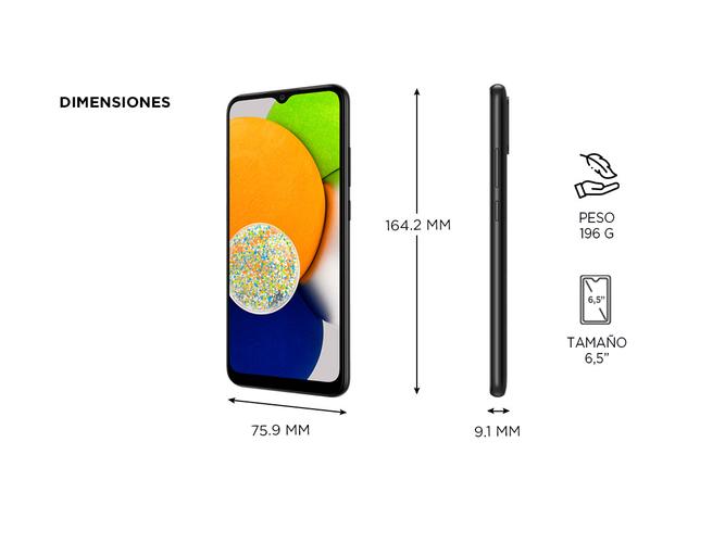 Celular Samsung Galaxy A03 32GB 3GB RAM - 4