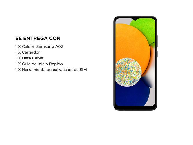 Celular Samsung Galaxy A03 32GB 3GB RAM - 5