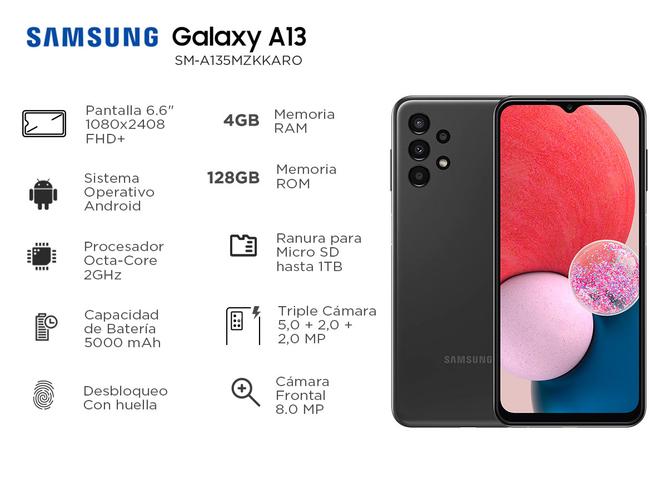 Celular Samsung Galaxy A13 128gb + 4gb Ram - 1