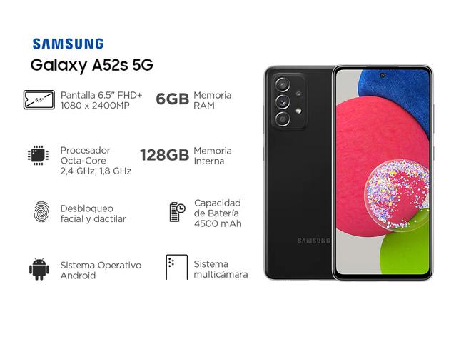 Celular Samsung Galaxy A52s 5G 128 GB 6 GB RAM - 1