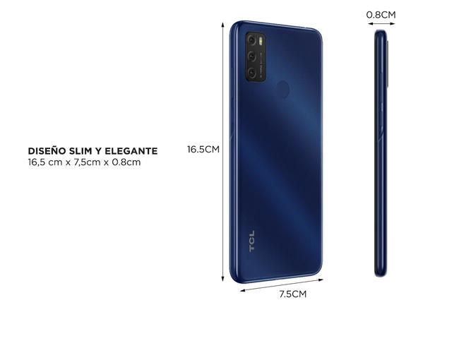 Celular TCL 20E 128 GB twilight blue 4 GB RAM - 4