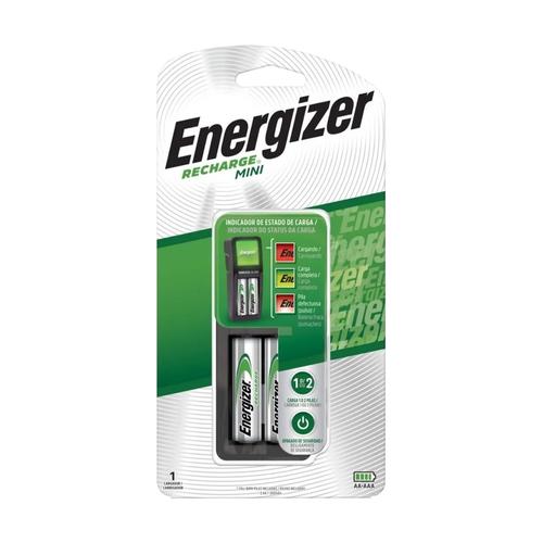 Cargador Mini Energizer + 2 Pilas AA Recargables  - 0