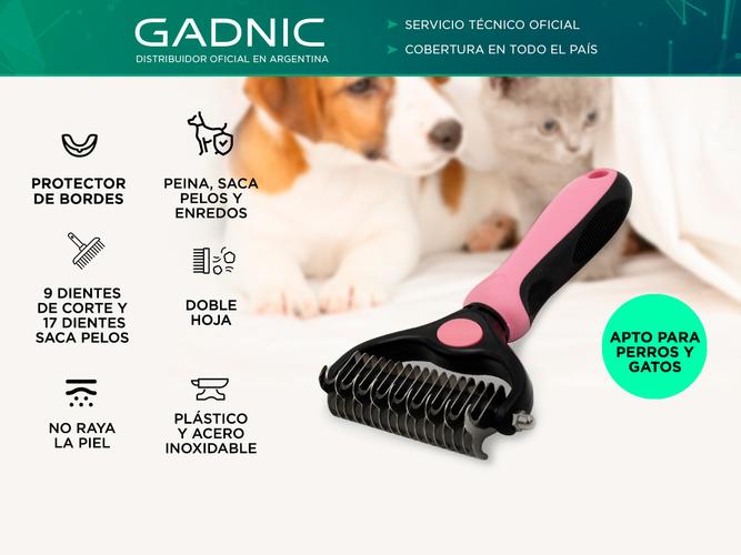 Cepillo Deslanador Gadnic Para Perros y Gatos  - 1