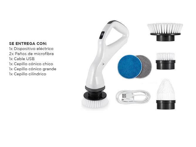Cepillo Eléctrico de Mano Gadnic CB001 Limpieza 360° Ideal Azulejos Recargable - 5