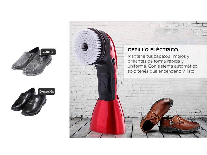 Cepillo Limpiador de Zapatos Gadnic ALO19 Eléctrico Automático Pulidor - 2