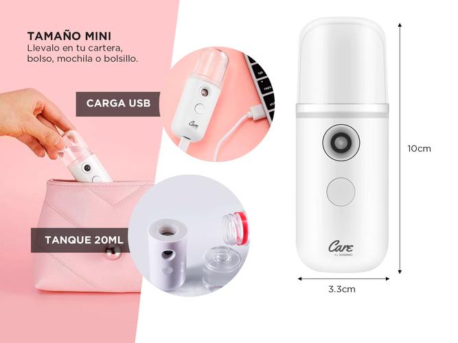 Nano Pulverizador de Mano Gadnic Splash Humidificador facial USB  - 3