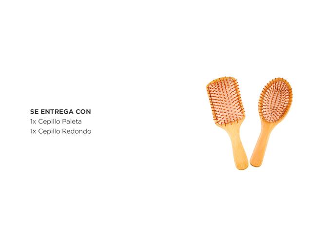 Set x2 Cepillos de Pelo Gadnic de Bambú Desenredantes - 4