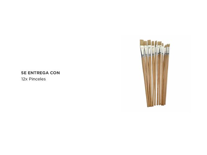 Set de Pinceles Gadnic 12 Brochas - 4