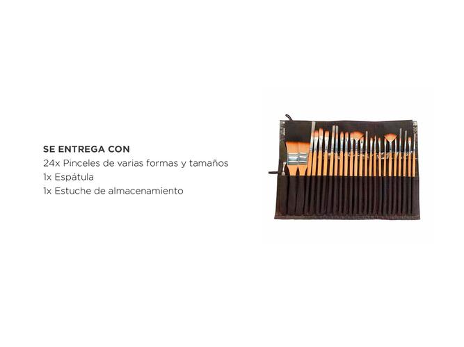 Juego de Brochas Gadnic 24 Pinceles con espátula - 4