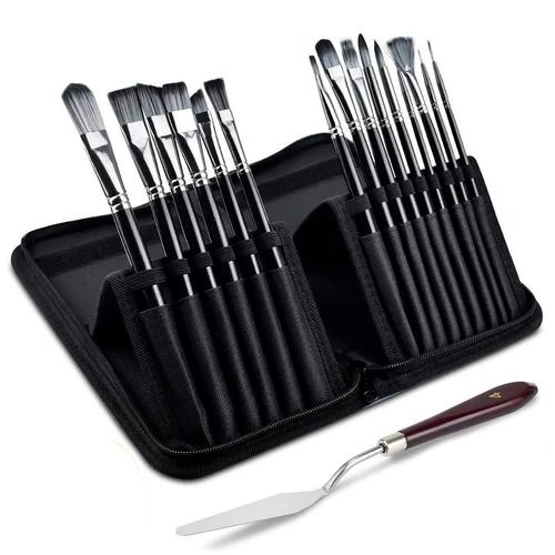 Set x17 Brochas Pinceles Gadnic Arte Pintura  - 0