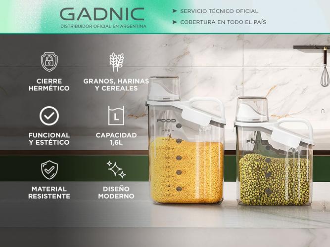 Kit x3 Dispenser Cerealero Gadnic Alimentos Ecologico - 3