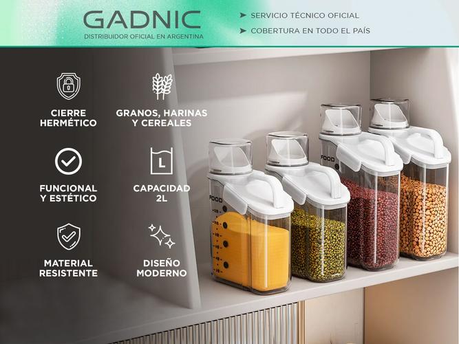 Kit x3 Dispenser Cerealero Gadnic Alimentos Ecologico - 2