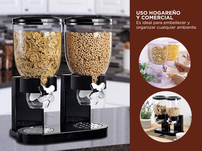 Dispenser de Cereales Gadnic Doble Cerealero Alimentos Secos - 3