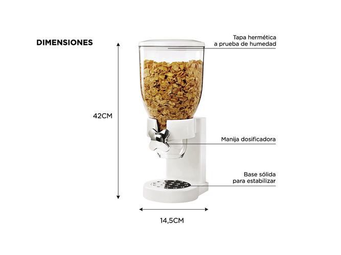 Dispenser de Cereales Disp2 Gadnic Dosificador de Alimentos  - 4