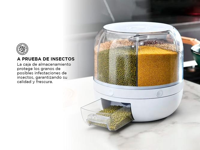 Dispenser de Granos Gadnic 6 Contenedores Giratorios - 4